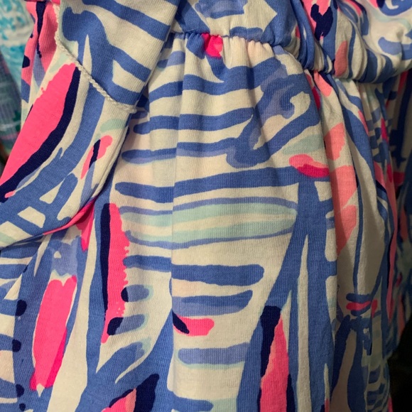 Lilly Pulitzer Ritz Romper Blue Haven Pop Up Red Right Return Size XXS - Picture 9 of 13